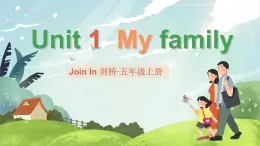 Unit 1 My family  单词解读（课件）-2024-2025学年Join in 外研剑桥英语五年级上册