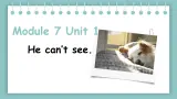 【核心素养】外研版英语五年级上册 Module 7 Unit 1 He can't see 同步课件+同步练习