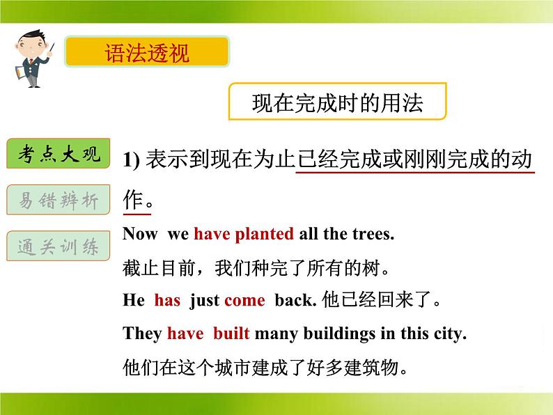 译林版小升初小学英语语法:现在完成时课件第5页