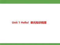 Unit 1 Hello!  单元知识梳理 授课课件