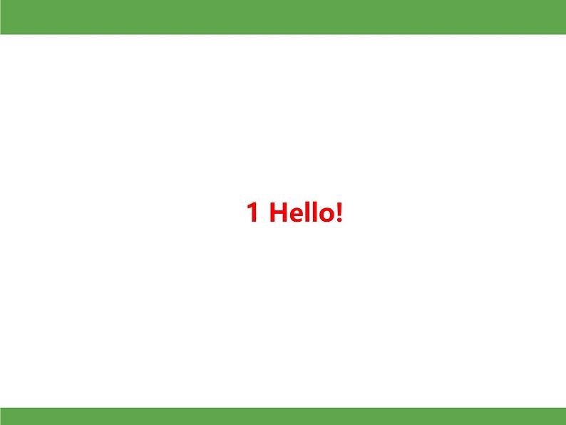 Unit 1 Hello! 单元知识梳理 授课课件03