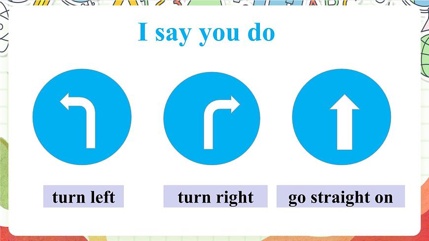 外研版英語四年級上冊Module 1 Unit 1 《Go straight on. 》教學課件第3頁