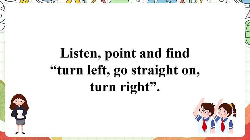 外研版英語四年級上冊Module 1 Unit 1 《Go straight on. 》教學課件第4頁