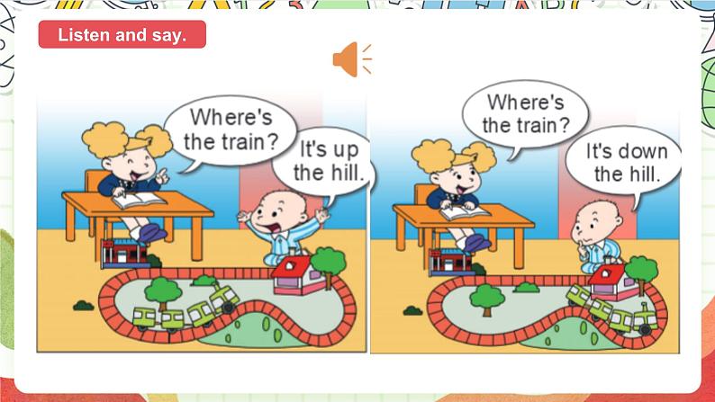 外研版英语四年级上册Module 1 Unit 2《It's at the station.》 教学课件04