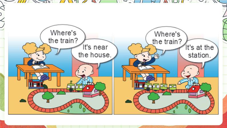 外研版英语四年级上册Module 1 Unit 2《It's at the station.》 教学课件05