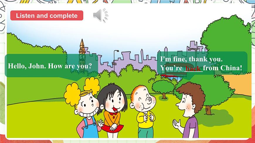 外研版英語(yǔ)五年級(jí)上冊(cè) Module 1 Unit 1《 Did you come back yesterday？》課件第4頁(yè)