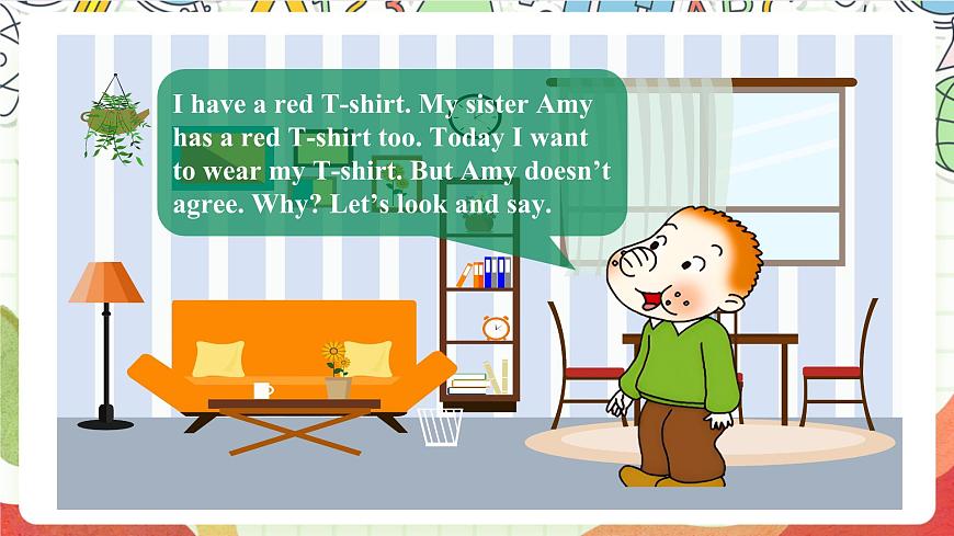 外研版英語(yǔ)五年級(jí)上冊(cè) Module 4 Unit 1 《Mum bought a new T-shirt for me》課件第2頁(yè)