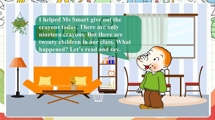 外研版英語五年級(jí)上冊(cè) Module 5 Unit 1 《There are only nineteen crayons.》 課件第2頁