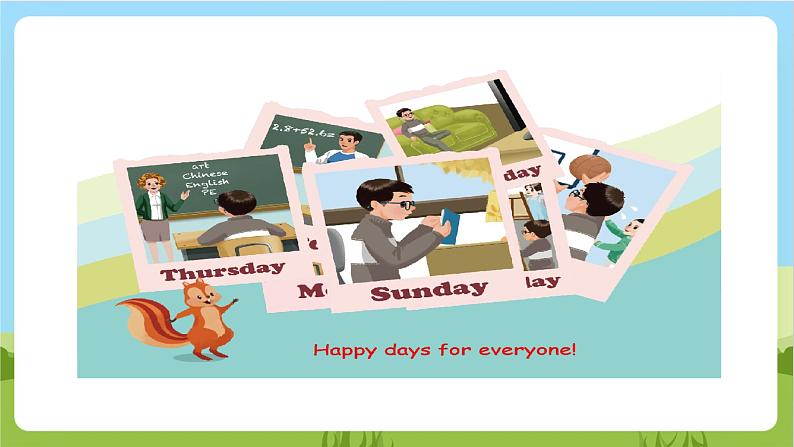 人教版英语五年级上册Unit 2《 My week PB Read and write》课件+单元整体教案+动画素材02
