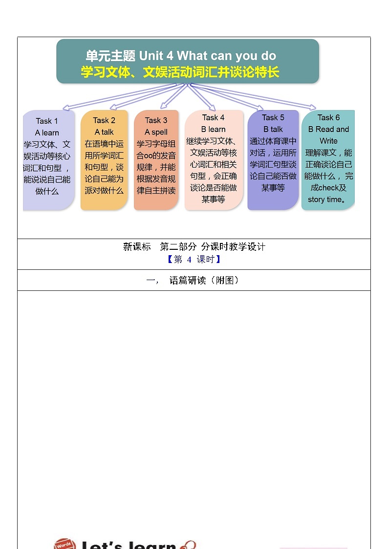 人教版英语五年级上册Unit 4 《What can you do PB Let's learn 》课件+单元整体教案+动画素材03