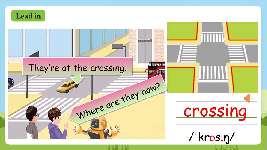 人教版英語(yǔ)六上Unit 1 《How can I get there PB Let's learn 》課件第6頁(yè)
