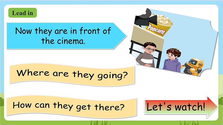 人教版英語(yǔ)六上Unit 1 《How can I get there PB Let's talk》  課件第7頁(yè)