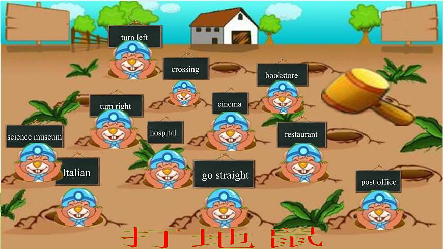 人教版英語六上Unit 1 《How can I get there PB Read and write》 課件第3頁