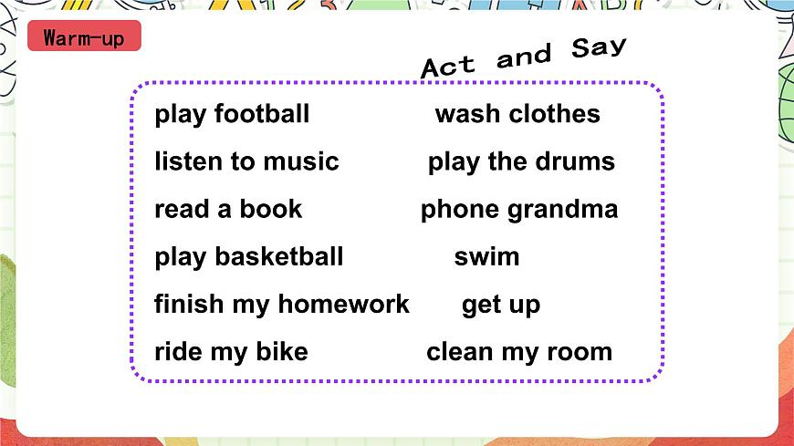 外研版（一起）英語四上Module 3 Unit 2《 I didn't play football》 課件第3頁