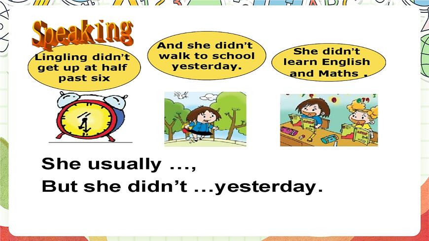 外研版（一起）英語四上Module 3 Unit 2《 I didn't play football》 課件第5頁