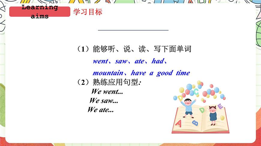 外研版（一起）英語四上Module 5 Unit 1 《We went to the Great Wall》課件第2頁