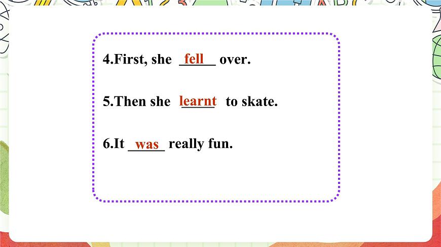 外研版（一起）英語四上Module 5 Unit 2《 I wore warm clothes.(Period 1-2)》課件第7頁