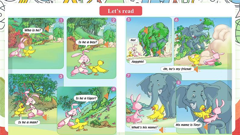人教版新起点英语二上 Unit2《Boys and Girls》Story time 课件第8页