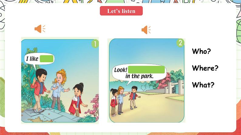 人教版新起点英语二上 Unit5《In the park》Story Time 课件第5页
