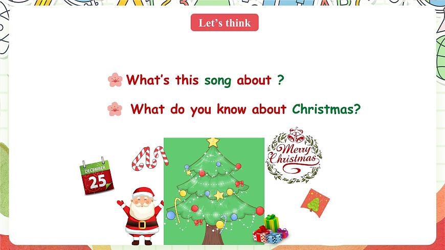 人教版新起點(diǎn)英語二上 Unit6《Happy Holidays》Lesson2 課件第3頁