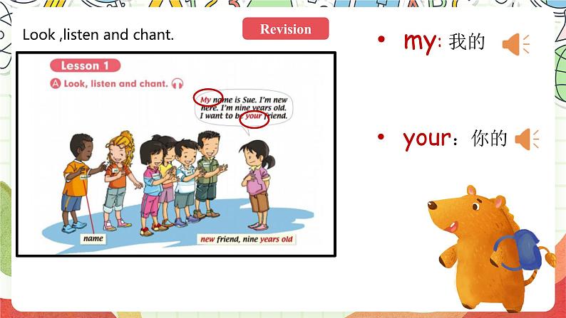人教版新起点英语三上 Unit 1 《Myself》 Lesson 2 课件+素材03