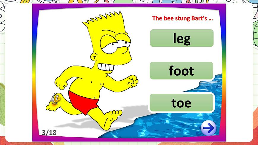 人教版新起點英語三上 Unit 2 《My body 》Lesson 3 課件第7頁