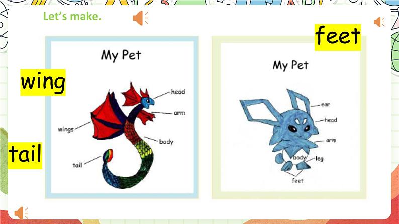 人教版新起点英语三上 Unit 2 《My body 》Let's check Fun time story 课件08