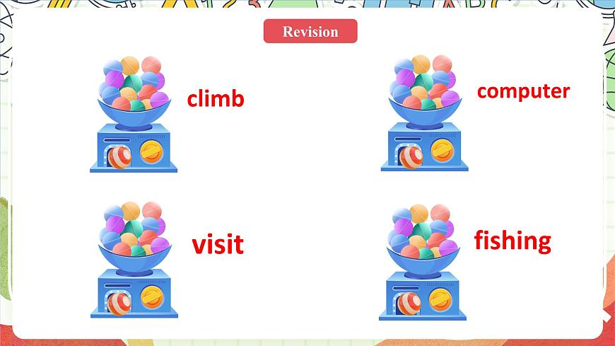 人教版新起點(diǎn)英語四上 Unit 2 《On the weekend》 lesson 3 課件第3頁