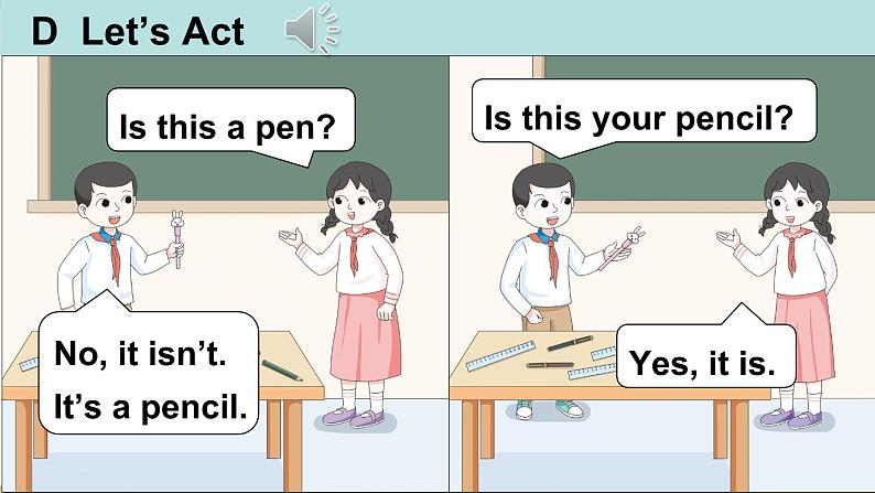 Unit 5 Is this your pen 第2课时 Parts (D, E & F)(课件+素材)-2024-2025学年湘少版(三起)(2024)英语三年级上册06