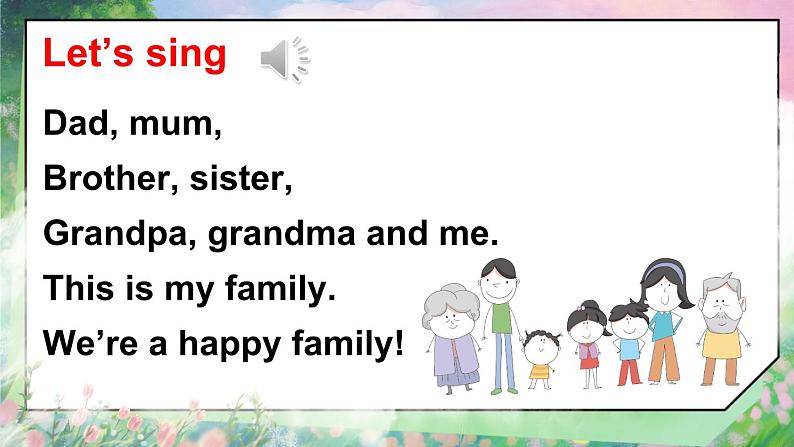 Unit 5 We’re family 第2课时(Start up)(课件+素材)02