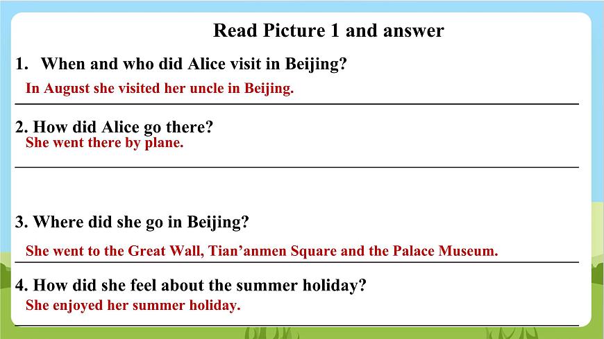 牛津深圳版英語六上Unit 2《My summer holiday》第二課時(shí) 課件第6頁