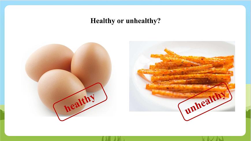 牛津深圳版英語六上Unit 3 《Healthy or unhealthy？ Listen and say Do a quiz Culture corner 》課件第6頁