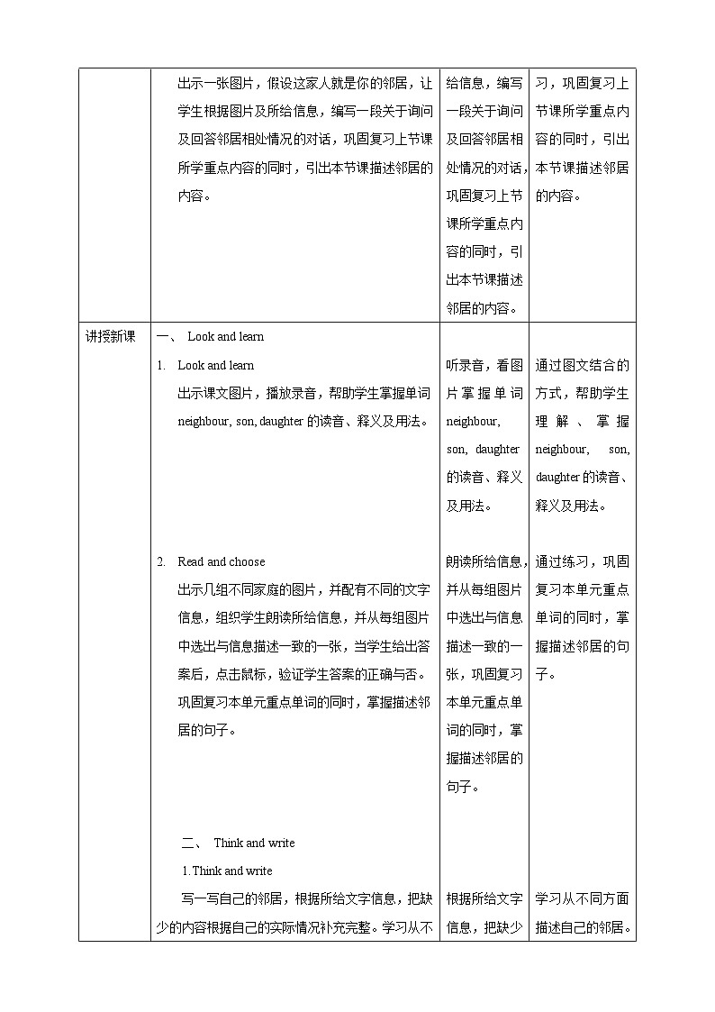 牛津深圳版英语六上Unit 4 《Our neighbours Look and learn Think and write》课件+教案+分层练习02