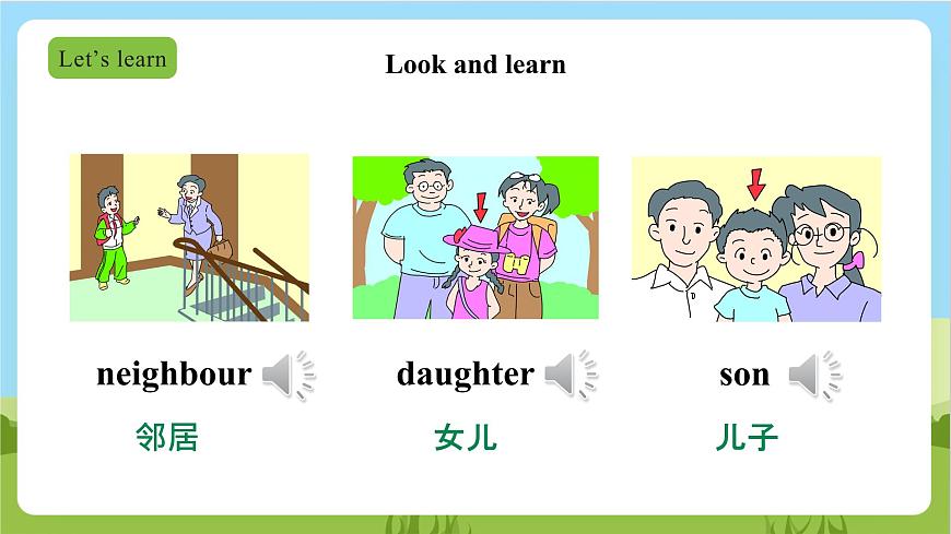 牛津深圳版英語(yǔ)六上 Unit 4 《Our neighbours Look and learn Think and write》課件第6頁(yè)