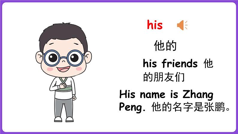 冀教版(三起)英语三上 Unit 4 My friends Lesson 1 This is my friend.(课件)06