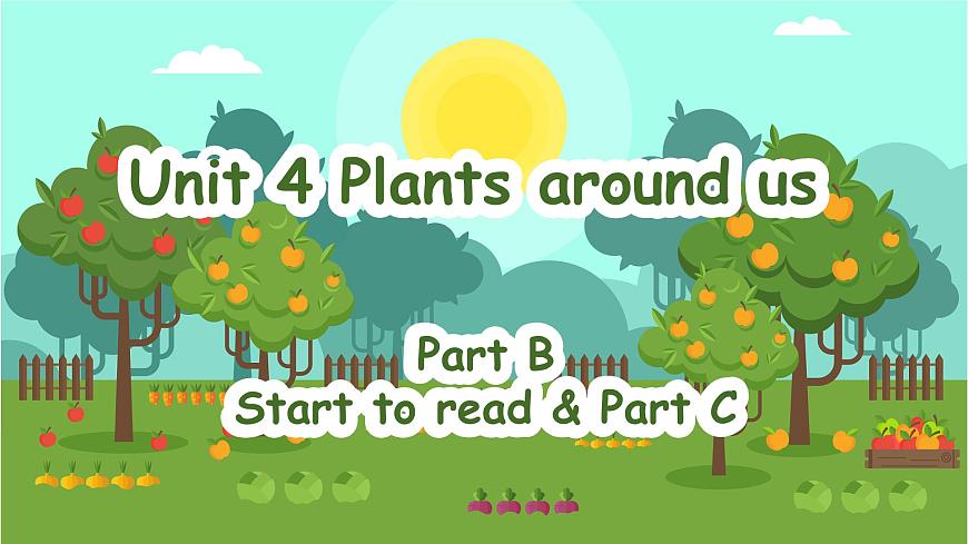 Unit 4 Plants around us 第4課時 Part B Start to read＆Part C(教學(xué)課件) 第1頁
