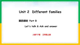 人教版（2024）三年级英语上册课件 4. Unit 2 Part B  Let's talk & Ask and answer