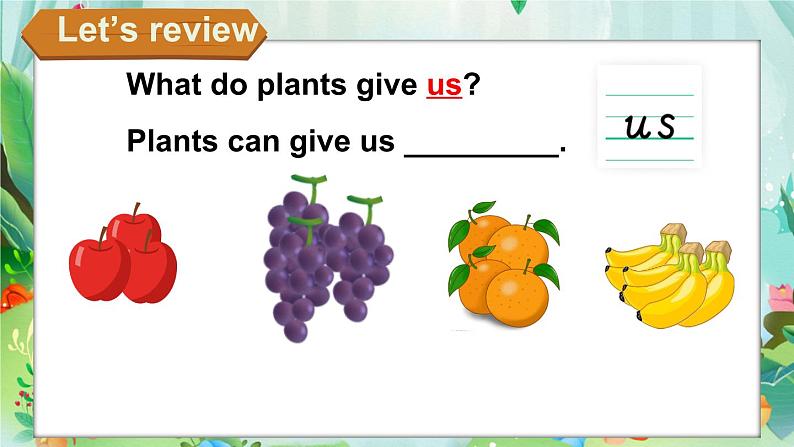 Unit 4 Plants around us Part B Start to read &Listen and chant(课件)-2024-2025学年人教版(2024)英语三年级上册04