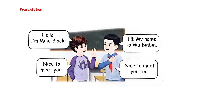 Unit 1 Making friends Part A Let's talk & Listen,sing and rol(课件)-2024-2025学年人教PEP版(2024)英语三年级上册第4页
