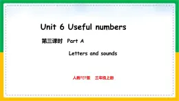 人教版（2024）三年级英语上册课件 3. Unit 6 Part A  Letters and sounds