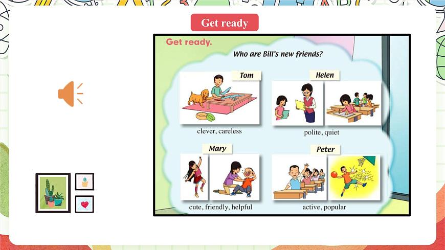 人教版新起點(diǎn)英語五上 Unit 1 《Classmates》 Lesson 1 課件第3頁