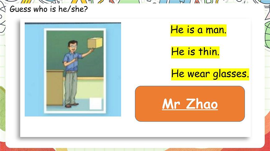 人教版新起點英語五上 Unit 2 《Teachers》 Get ready  Lesson 1 課件第5頁