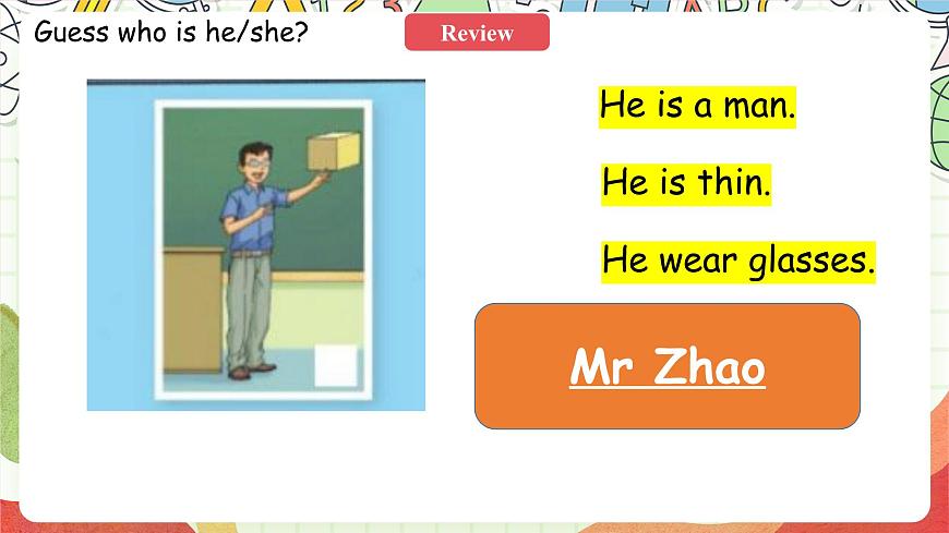 人教版新起點英語五上 Unit 2 《Teachers》 Lesson 2 課件第5頁