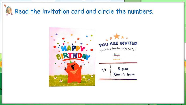 Unit 6 Useful numbers Part C Project Make a birthday card(课件+素材)-2024-2025学年人教PEP版(2024)英语三年级上册08