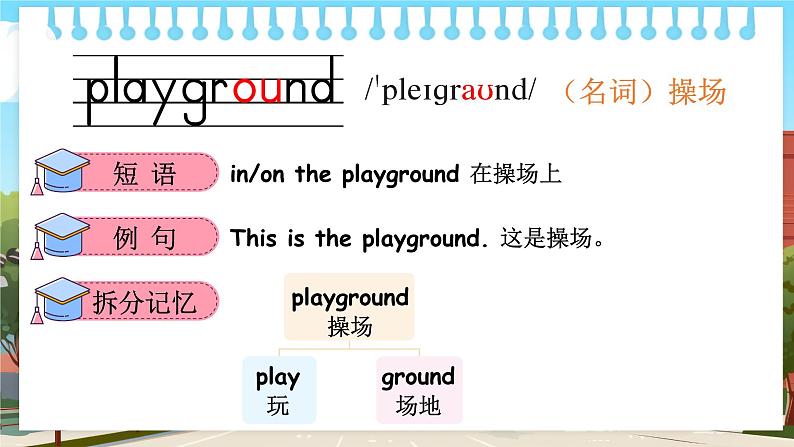 Unit 2 My school 单词讲解(课件)冀教版(三起)英语三年级上册03