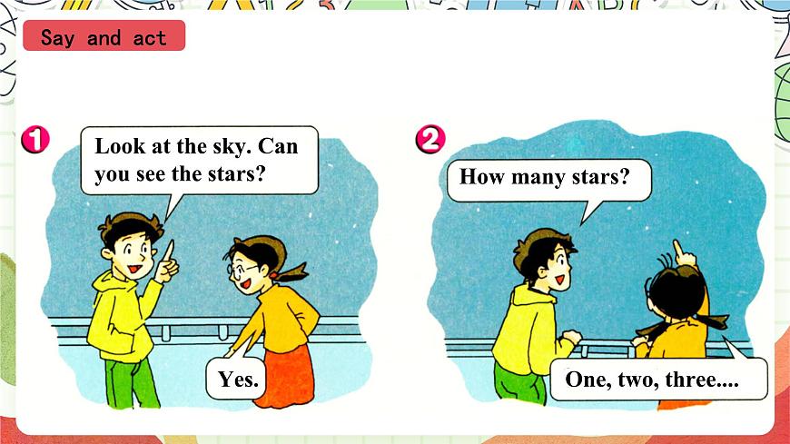 滬教牛津版（六三制一起）英語二上Module 4 Unit 1《In the sky》課件第6頁