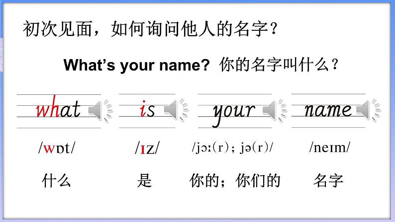 Unit 1 Greetings Lesson 1(课件+素材)-2024-2025学年人教精通版(2024)英语三年级上册08