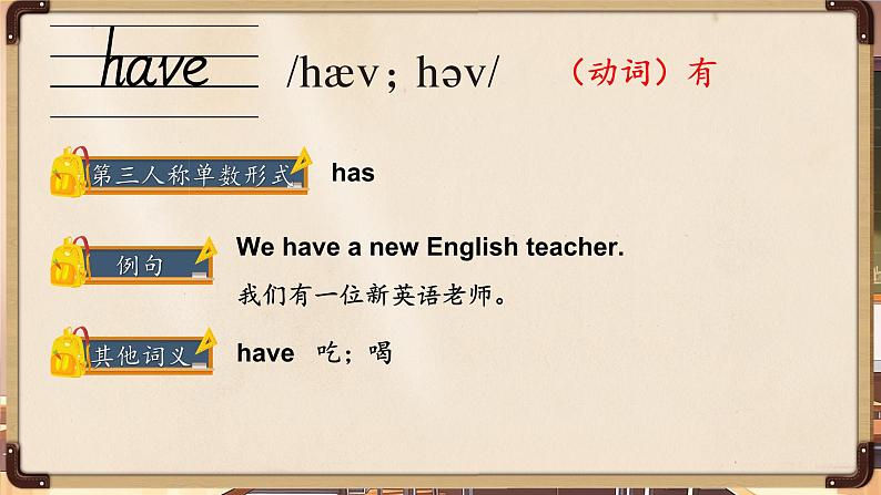 Unit 2 School things单词讲解(课件)-2024-2025学年人教精通版(2024)英语三年级上册05