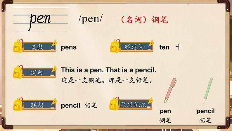 Unit 2 School things单词讲解(课件)-2024-2025学年人教精通版(2024)英语三年级上册02