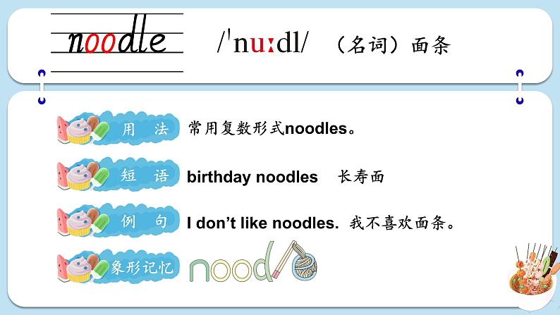 Unit 6 Food单词讲解(课件)-2024-2025学年人教精通版(2024)英语三年级上册05